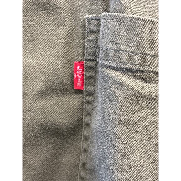 90s Levi’s Button Down Denim Shirt Army Green XL Big & Tall - Picture 2 of 6